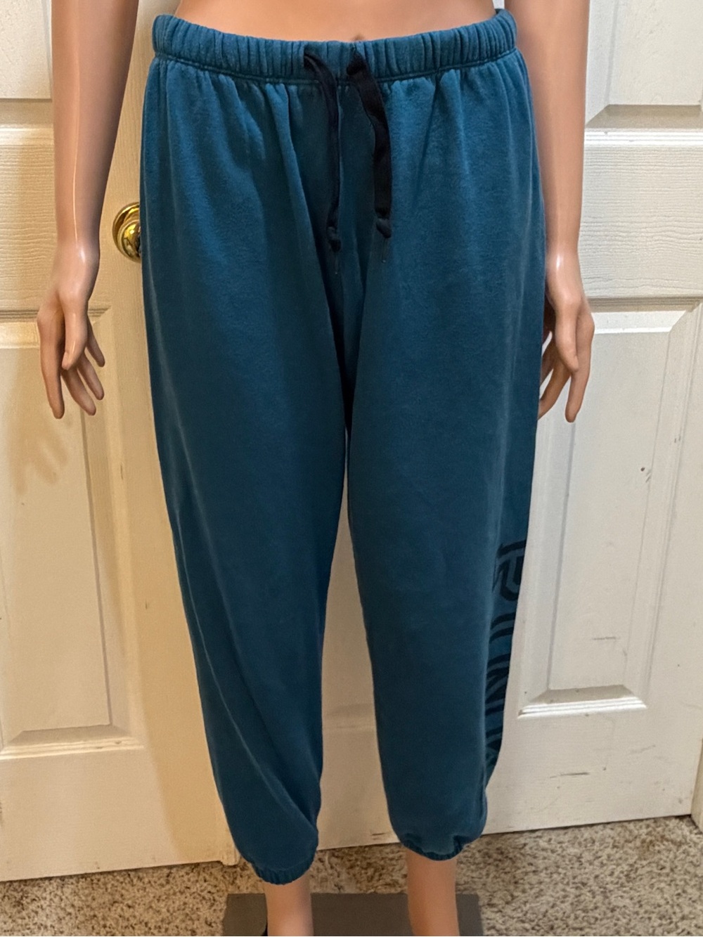 PINK Victoria's Secret Teal Elastic-Waist Men's Joggers